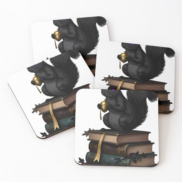 Item preview, Gothic Black Squirrel Arcana Tome Stack designed and sold by IllumeInk.