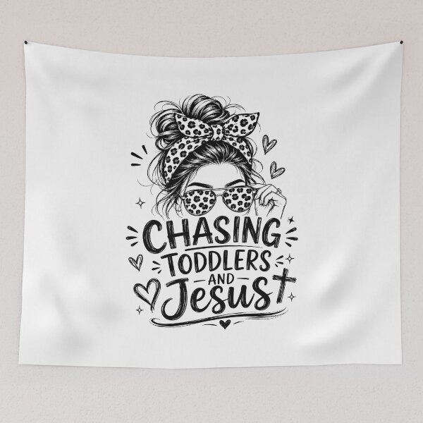Item preview, Chasing Toddlers and Jesus  designed and sold by Animavera.