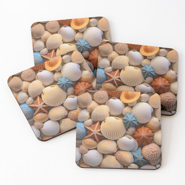 Item preview, Colorful Contemporary Starfish Seashells Fantasy Digital Art designed and sold by DEC02.