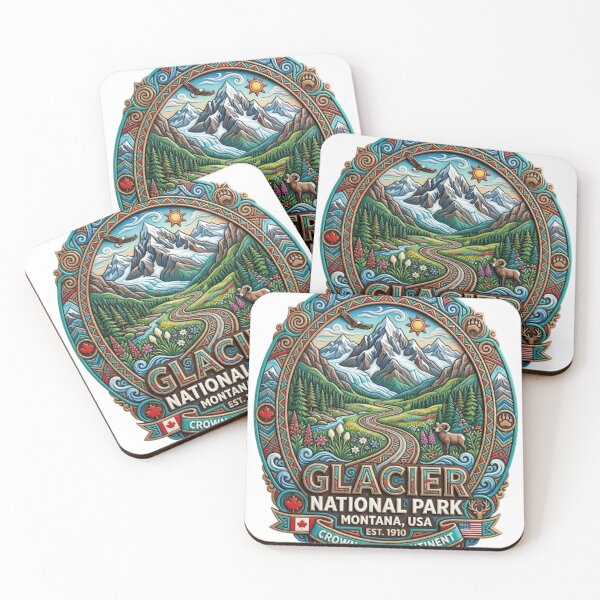 Item preview, GLACIER NATIONAL PARK MONTANA USA designed and sold by likbatonboot.