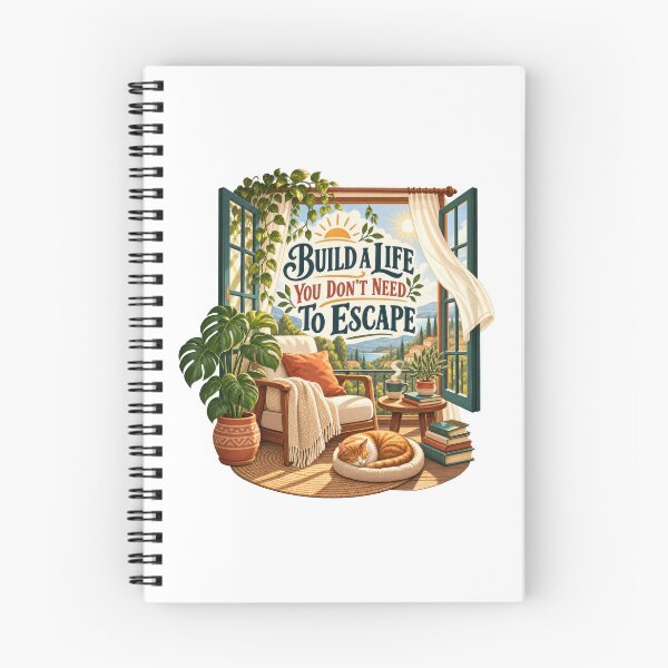 Item preview, Build a Life You Don’t Need to Escape designed and sold by Mosslume Studio.