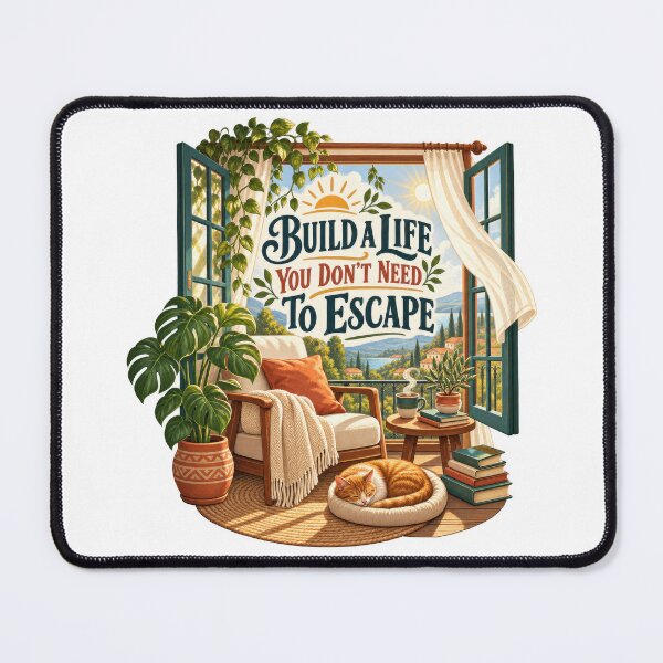 Item preview, Build a Life You Don’t Need to Escape designed and sold by Mosslume Studio.
