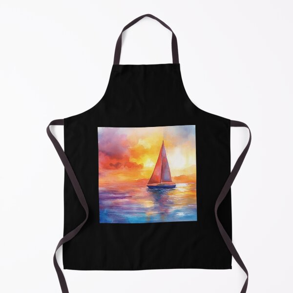 Item preview, Sailboat On The Lake Surrounded By Colorful Sunset designed and sold by DEC02.