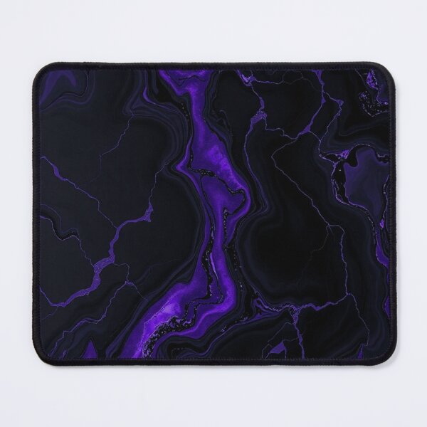 Item preview, Dark Purple Black Fluid Marble designed and sold by IntelliMindDesigns.