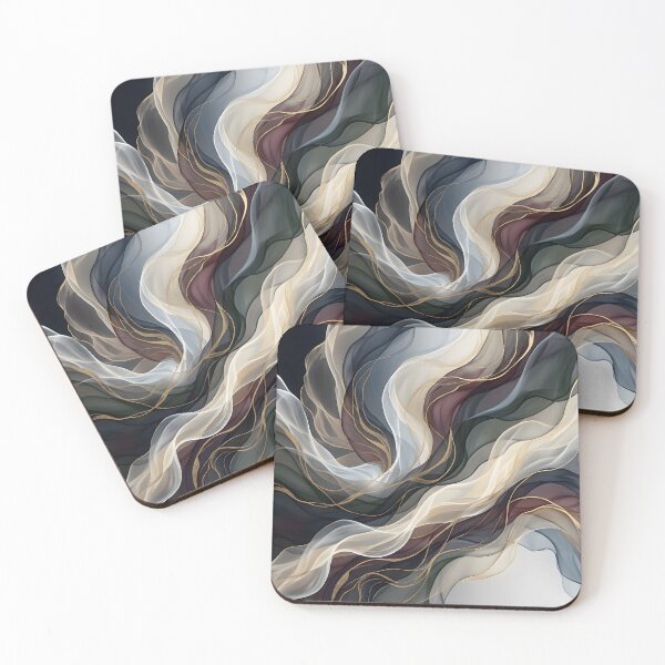 Item preview, Luxury Dark Fluid Abstract Art designed and sold by hutofdesigns.