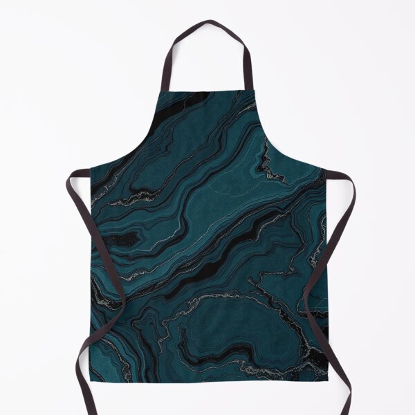 Item preview, Teal White Fluid Marble Abstract designed and sold by IntelliMindDesigns.