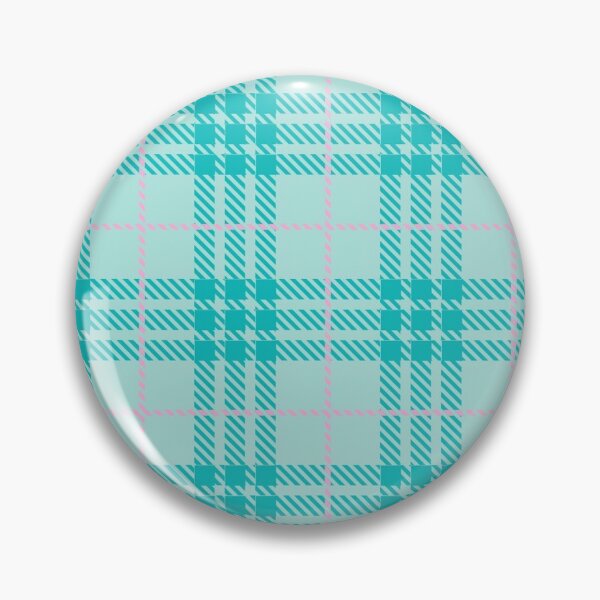 Item preview, Cute Aqua Turquoise and Pastel Pink Plaid Pattern | Y2K Girly Tartan Aesthetic designed and sold by BrontesWhimsyStore.