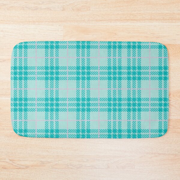Item preview, Cute Aqua Turquoise and Pastel Pink Plaid Pattern | Y2K Girly Tartan Aesthetic designed and sold by BrontesWhimsyStore.
