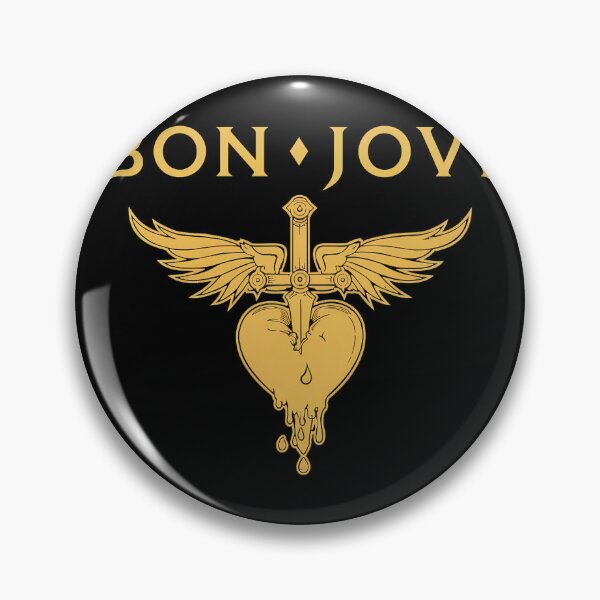Item preview, Bons Jovis Rock Band Heart Sword Wings designed and sold by tankmaKaiArt.