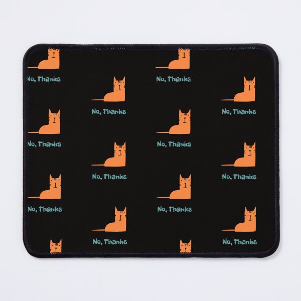 Item preview, No, Thanks | Funny Reaction Cat | Introvert Humor designed and sold by ContigoART.