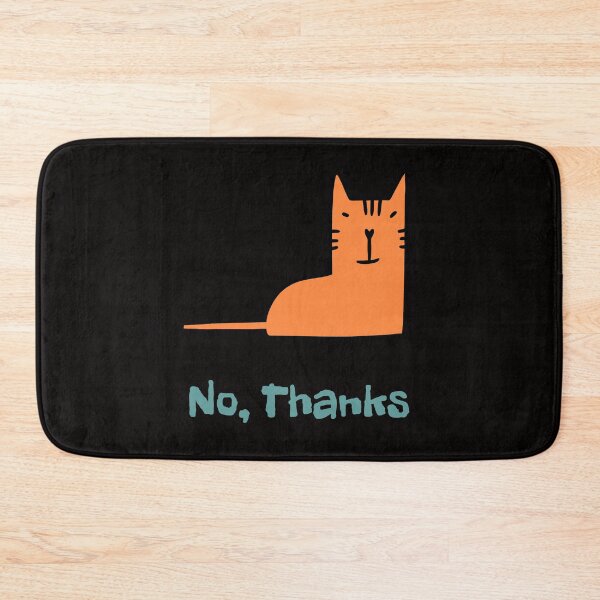 Item preview, No, Thanks | Funny Reaction Cat | Introvert Humor designed and sold by ContigoART.
