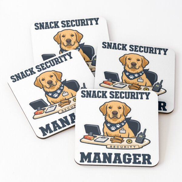 Item preview, Snack Security Manager – Funny Golden Retriever designed and sold by ClaussShop.