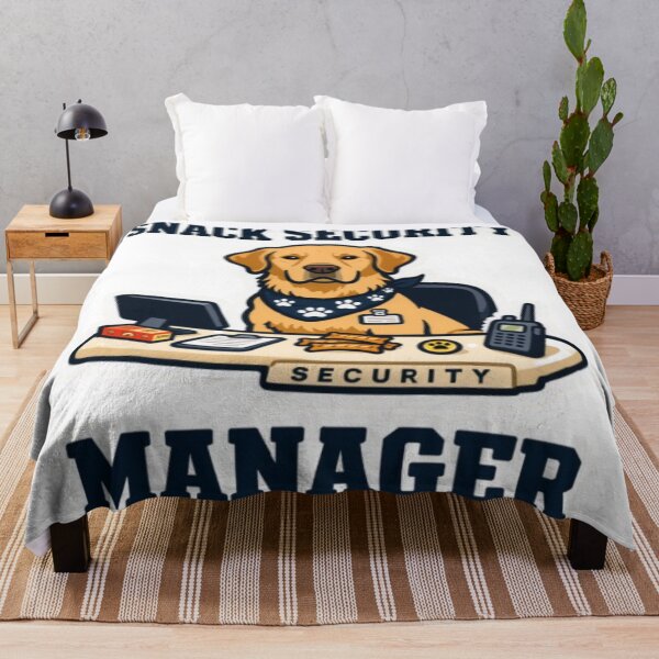 Item preview, Snack Security Manager – Funny Golden Retriever designed and sold by ClaussShop.