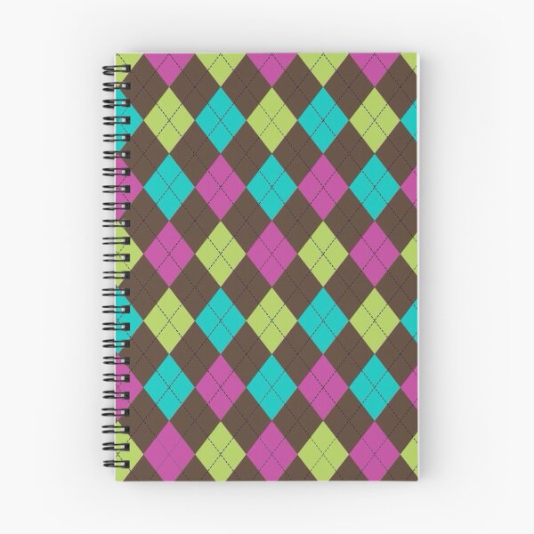 Item preview, Y2K Preppy Argyle Pattern | Colorful Pink, Teal, Lime & Brown Argyle Aesthetic designed and sold by BrontesWhimsyStore.