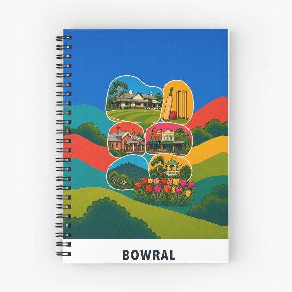 Item preview, Bowral Gardens Cricket and Town Collage designed and sold by Print My Town.