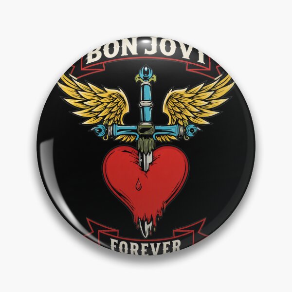 Item preview, Bons Jovis Forevers Rock Music Heart Sword Wings-69 designed and sold by tankmaKaiArt.
