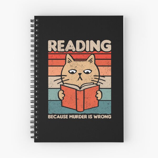 Item preview, Reading Because Murder Is Wrong - Funny Book Reader & Lover Gift designed and sold by xelkaiory.