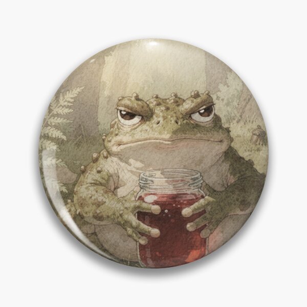 Item preview, I Do Not Share Jam (Grumpy Cottagecore Toad) designed and sold by PictorialWhimsy.