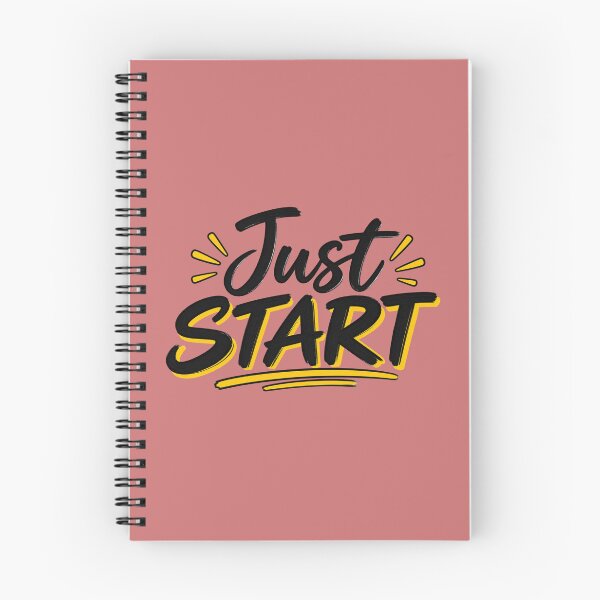 Item preview, Just Start – Motivational Quote for Action & Productivity designed and sold by WallMuseStudio .