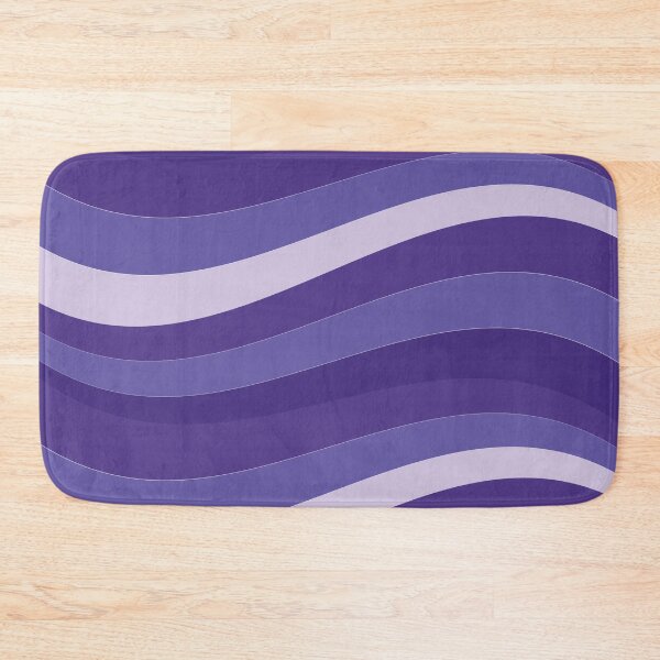 Item preview, Blue purple shaded wavy striped preppy pattern designed and sold by fluffyfamcraft.