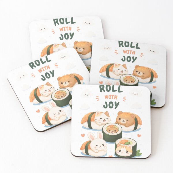 Item preview, Cute Kawaii Sushi Family Seamless Pattern designed and sold by NuviBees.