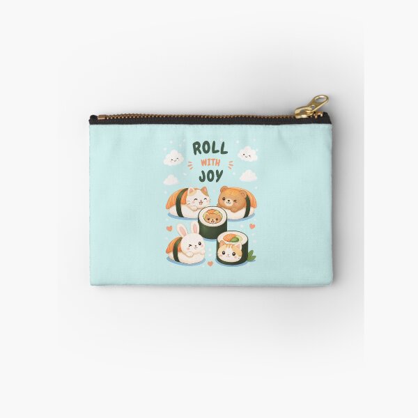 Item preview, Cute Kawaii Sushi Family Seamless Pattern designed and sold by NuviBees.