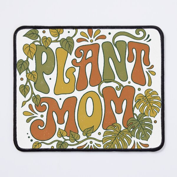 Item preview, Plant Mom Retro 70s Groovy Typography Boho Botanical Vines designed and sold by WorldShop17.