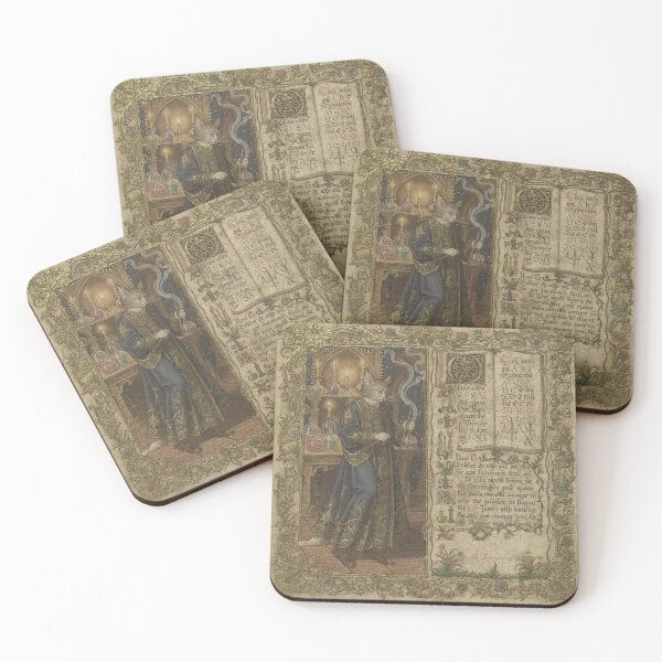 Item preview, The Cat Alchemist And His Bubbling Flasks designed and sold by PictorialWhimsy.