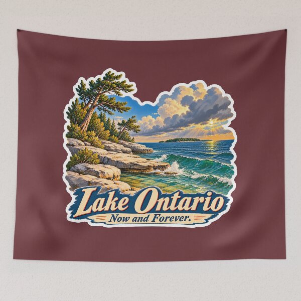 Item preview, Lake Ontario Forever Defending Canadian Sovereignty Scenic Prints designed and sold by PinUpPizzazz.