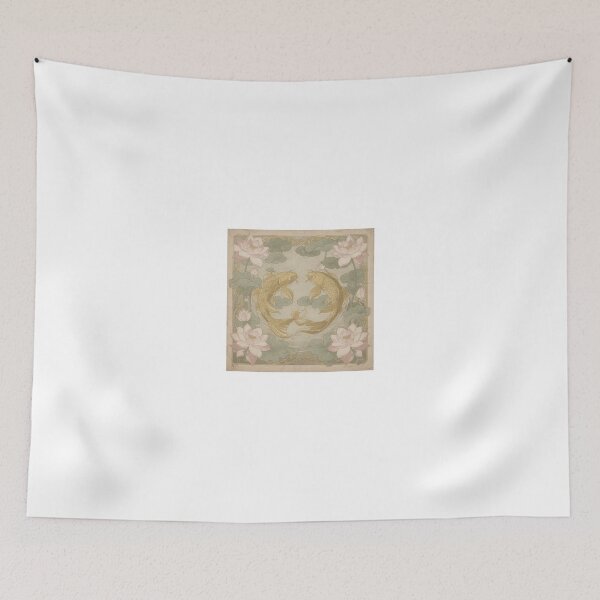 Item preview, Golden Koi And Lotus Art Nouveau Plate designed and sold by PictorialWhimsy.