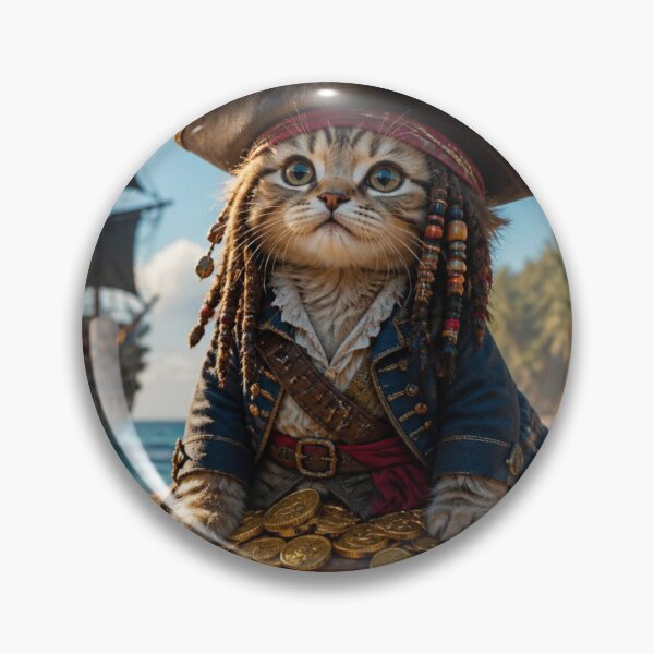 Item preview, Cat Sparrow The Cute Kitten Pirate Captain designed and sold by SALVO180674.
