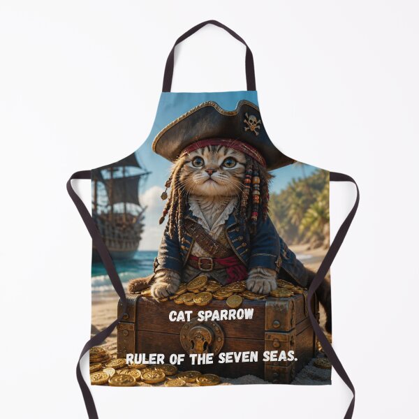 Item preview, Cat Sparrow The Cute Kitten Pirate Captain designed and sold by SALVO180674.