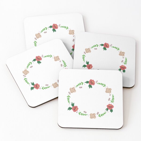Item preview, Whimsical Floral Wreath Folk Botanical Frame designed and sold by raun.draw.