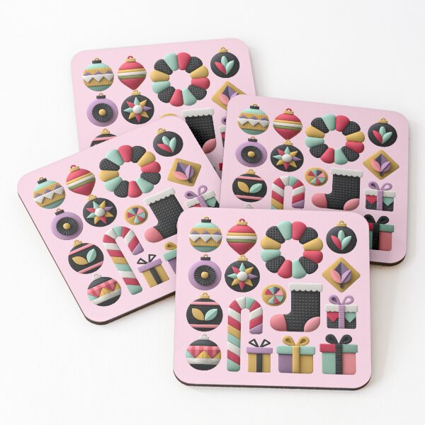 Item preview, Colorful 3D Christmas Ornaments and Gifts Set designed and sold by colorful-white.