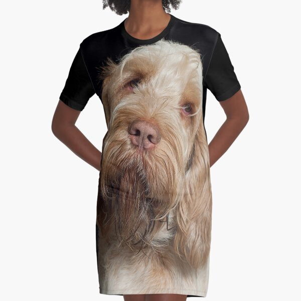 Head tilt Spinone Graphic T-Shirt Dress