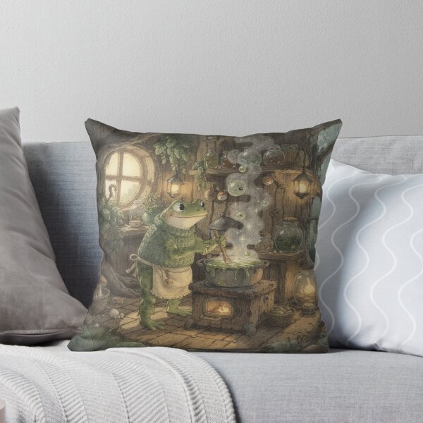 Item preview, Questionable Swamp Tea, Brewed With Love (Cottagecore Frog) designed and sold by PictorialWhimsy.