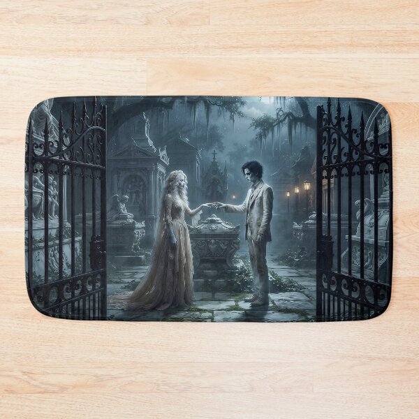 Item preview, Eternal Embrace in the Moonlight: A Gothic Cemetery Love Story designed and sold by AfresStudio.