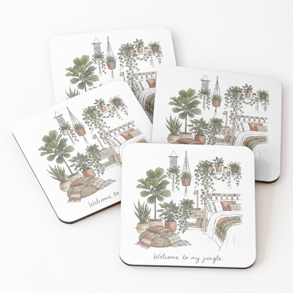 Item preview, Welcome To My Jungle Boho Room Aesthetic Indoor Houseplants designed and sold by WorldShop17.