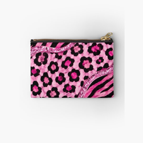 Item preview, Hot Pink Glitter Animal Print Collage | McBling Girly Y2K & Pink Scene Aesthetic designed and sold by BrontesWhimsyStore.