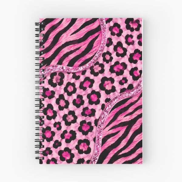 Item preview, Hot Pink Glitter Animal Print Collage | McBling Girly Y2K & Pink Scene Aesthetic designed and sold by BrontesWhimsyStore.