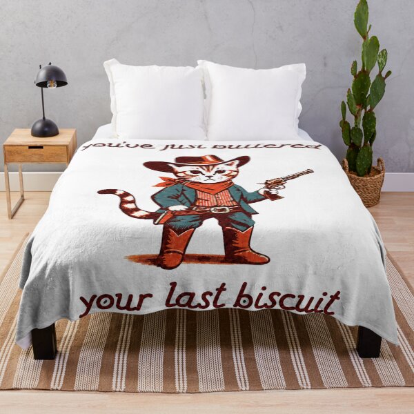 Item preview, You’ve Just Buttered Your Last Biscuit – Funny Cowboy Cat designed and sold by IronLazarus.