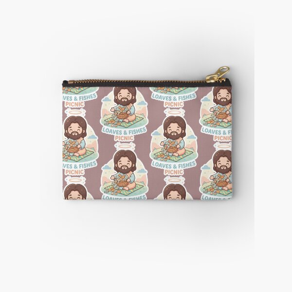 Item preview, Loaves And Fishes Picnic Cute Kawaii Jesus Miracle designed and sold by Artemis & Woven Collective.