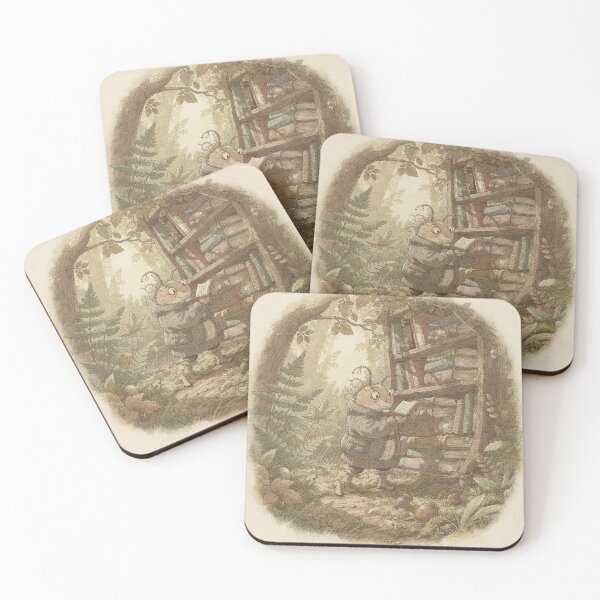 Item preview, The Caterpillar Librarian And His Seed-Pod Stacks designed and sold by PictorialWhimsy.
