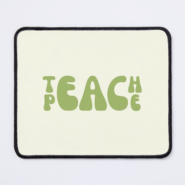 Item preview, teach peace lettering designed and sold by SWETA HALDER.