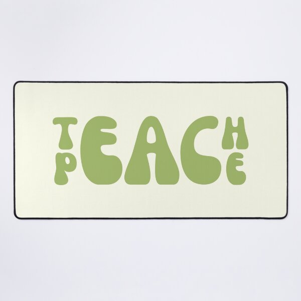 Item preview, teach peace lettering designed and sold by SWETA HALDER.