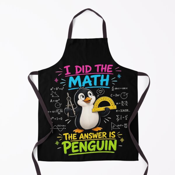 Item preview, I Did The Math The Answer Is Penguin Funny Math Teacher designed and sold by CF_VintageDesign.