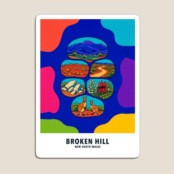 Item preview, Broken Hill Living Desert and Barrier Ranges designed and sold by Print My Town.