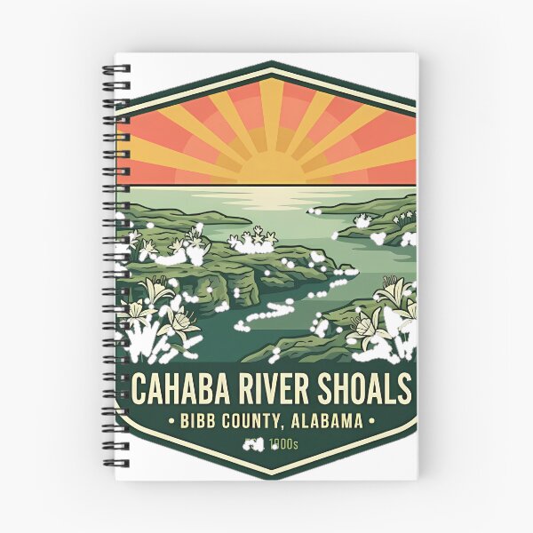Item preview, Cahaba River Shoals Vintage Travel Badge Sticker Alabama designed and sold by DetourDgn.