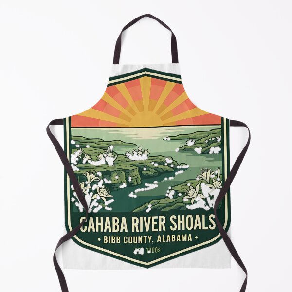 Item preview, Cahaba River Shoals Vintage Travel Badge Sticker Alabama designed and sold by DetourDgn.