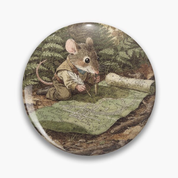 Item preview, The Mouse Cartographer Mapping The Forest Floor designed and sold by PictorialWhimsy.